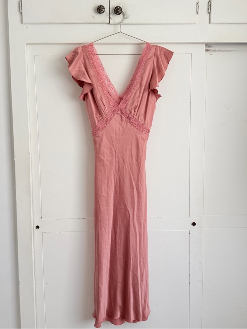 Realisation The Fleur Silk Dress - Dusty Rose